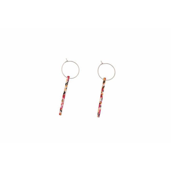 Littlebit Design Loksa -rengas -korvakorut 60 mm, monivärinen