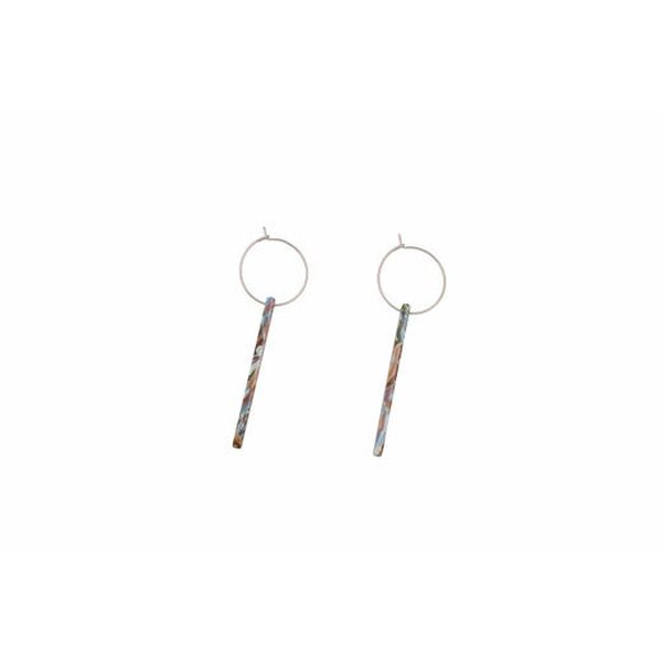 Littlebit Design Kolga -rengas -korvakorut 60 mm, monivärinen