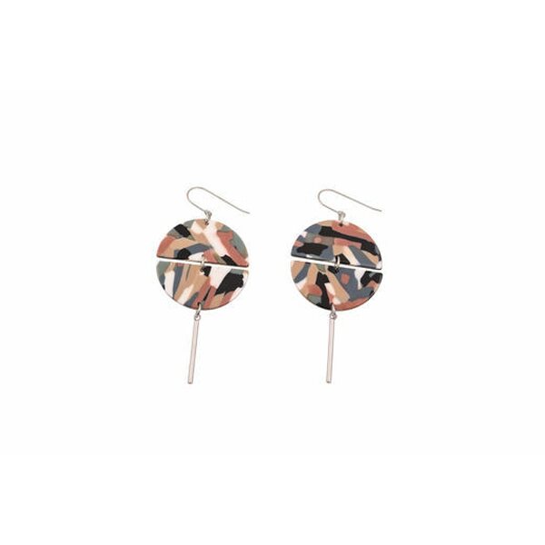 Littlebit Design Roikkuvat tähtee -koukkukorvakorut 80 mm, monivärinen