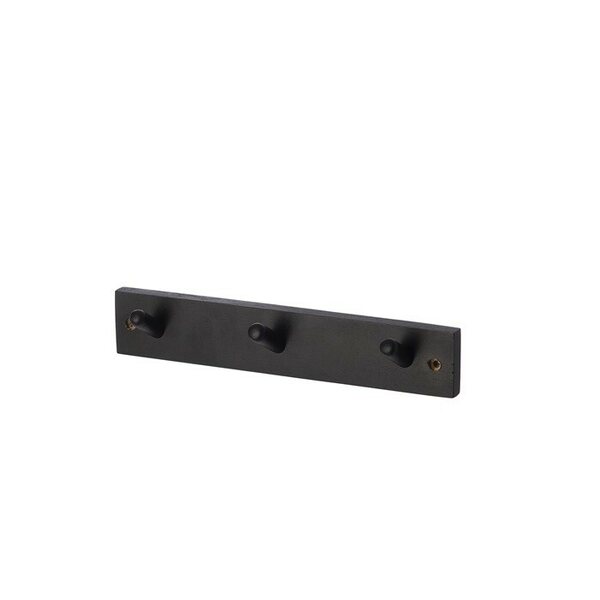 Ernst Coat rack 3 knobs, black
