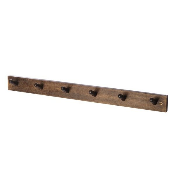 Ernst Coat rack 6 knobs, brown
