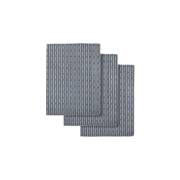 The Organic Company Urban Kitchen Cloth 3 kpl/pkt, Grey Blue Stone