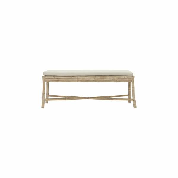 House Doctor Sedeo bench with cushions 130 cm, natural