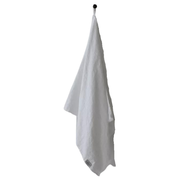 Heaven Linen Käsi/keittiöpyyhe hapsuilla 45 x 90 cm, valkoinen