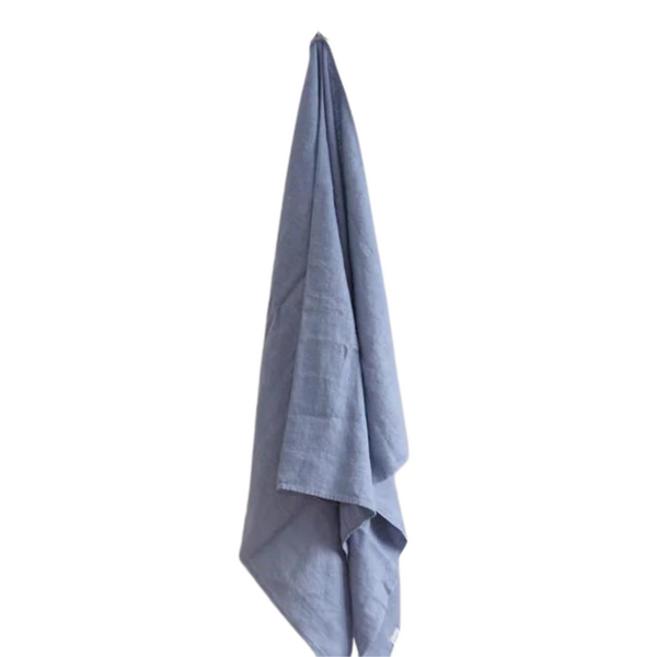 Heaven Linen Pellavakylpypyyhe 80 x 145 cm, myrskyn sininen