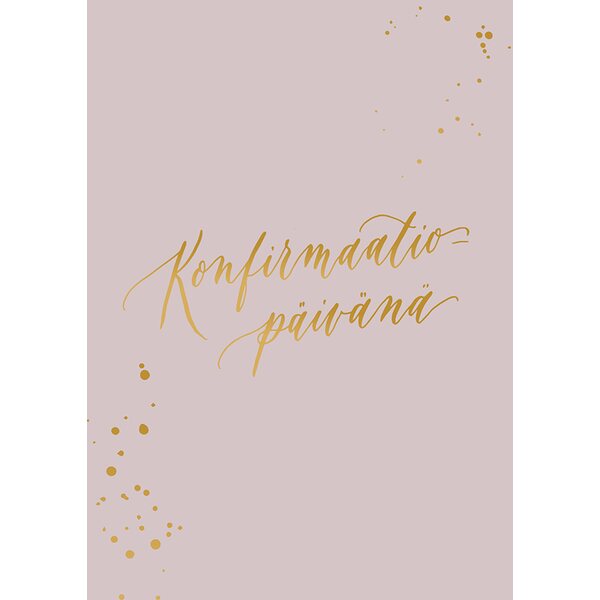 Kalligrafiastudio 2-osainen konfirmaatio päivänä kortti