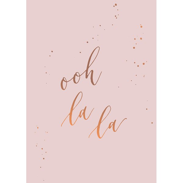 Kalligrafiastudio Ooh la la kortti