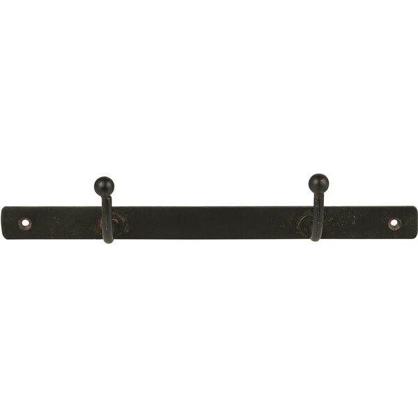Ib Laursen Naulakko 2 nuppia 2 x 25,5 cm, musta metalli
