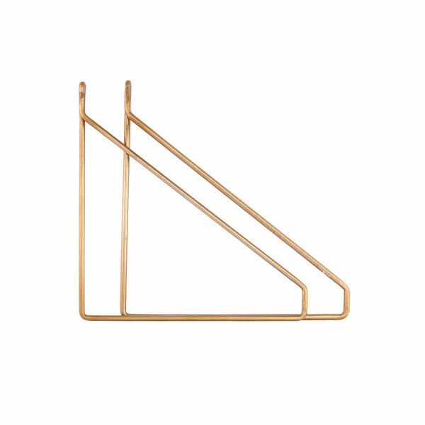 House Doctor Apart hyllynkannattimet 25 x 26 cm 2 kpl/pkt, kulta