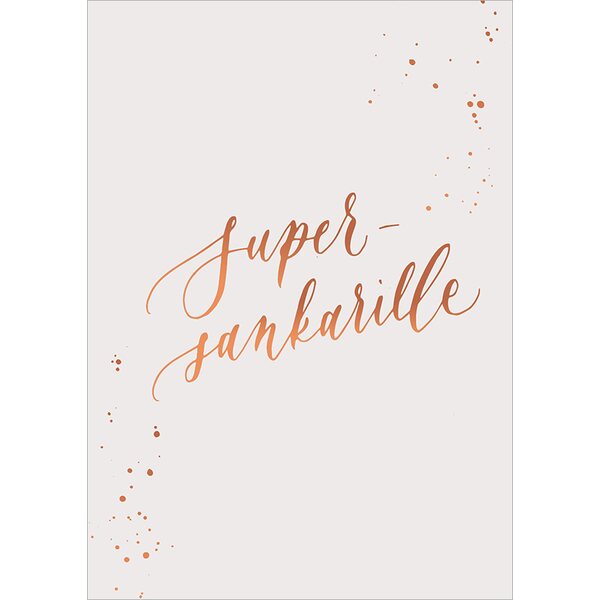Kalligrafiastudio Supersankarille kortti