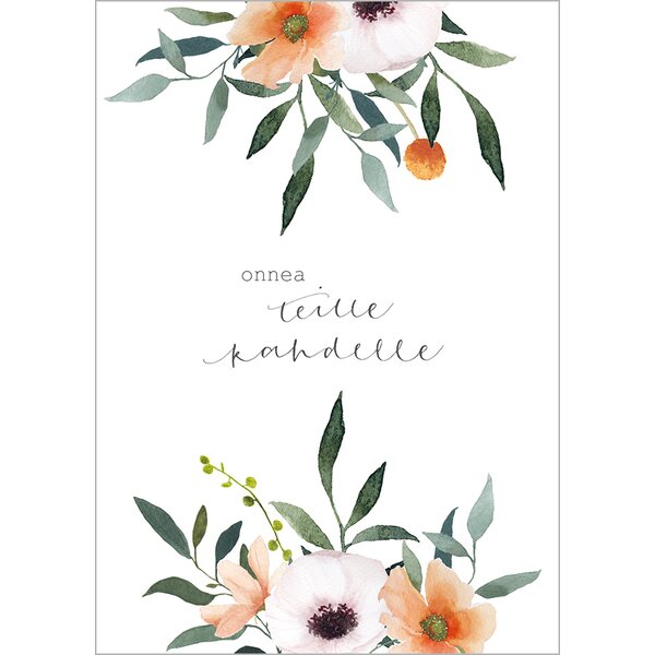Henna Adel 2-osainen Onnea teille kahdelle kortti