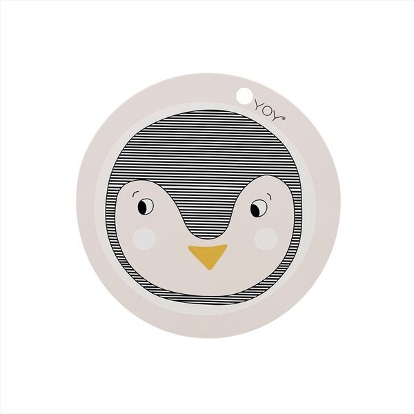 OYOY Penguin round placemat 39 cm