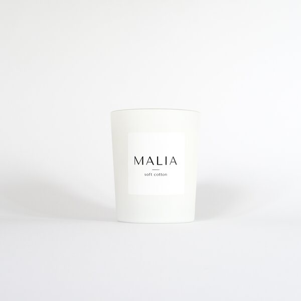 Malia Soft cotton scented candle, 180 g