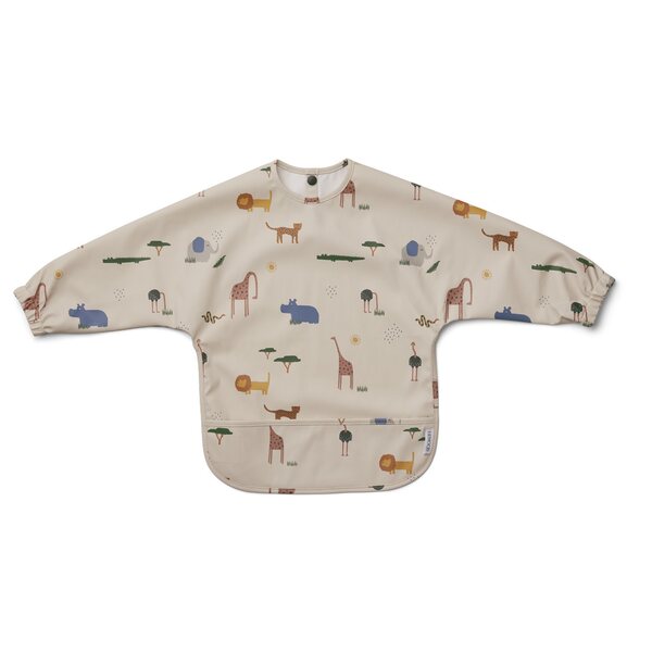 Liewood Merle cape bib, Safari sandy mix