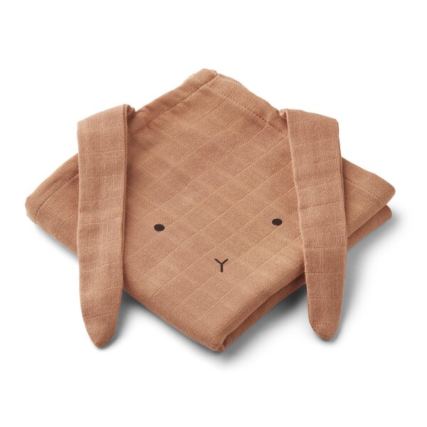 Liewood Hannah muslin cloth 2 pack, Rabbit CHOOSE COLOUR