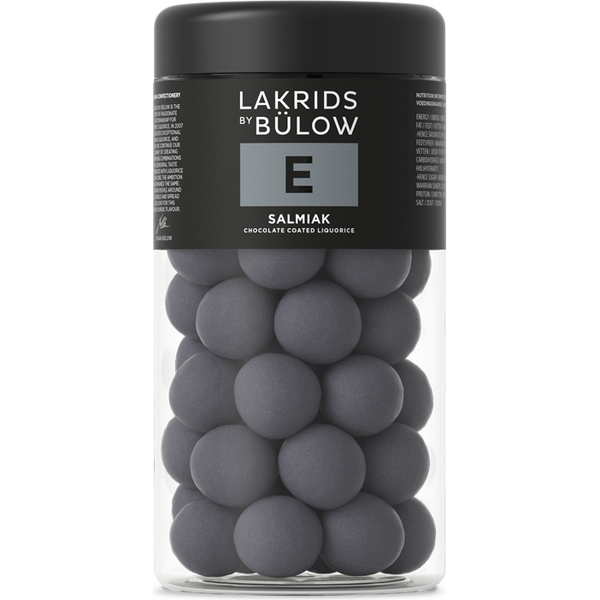 Lakrids By Bulow E - Salmiak suklaakuorrutteinen lakritsi 295 g, regular