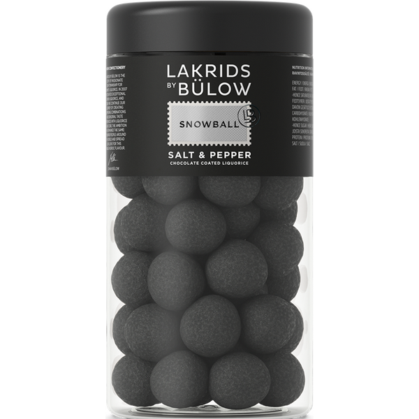 Lakrids By Bulow Snowball suklaakuorrutteinen lakritsi 295g, regular