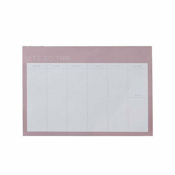 Design Letters Weekly planner A4, lavender