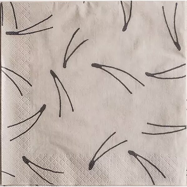 Fine Little Day Barr servetit 33 x 33 cm, puuteri/musta