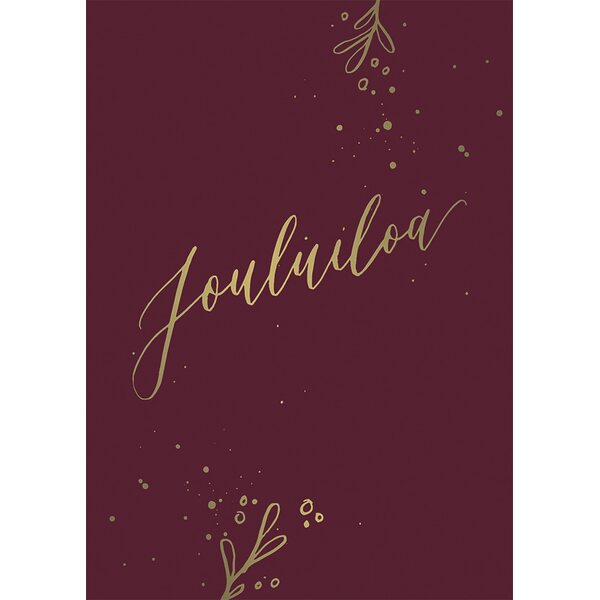 Kalligrafiastudio joulukortti Jouluiloa