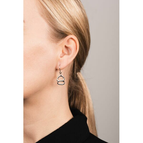 Littlebit Design Kaberneeme hook earrings, steel