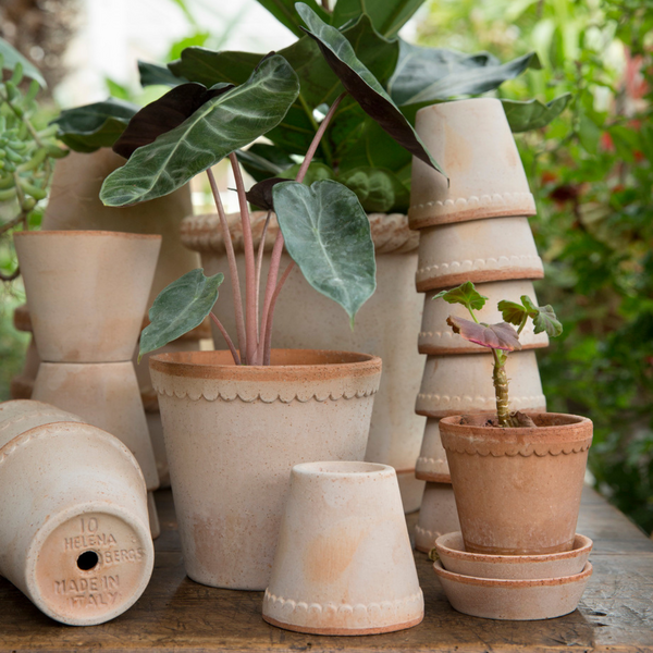 Bergs Potter Helena pot raw terracotta rosa, CHOOSE SIZE
