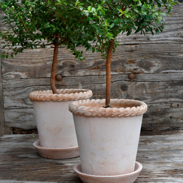 Bergs Potter Emilia pot raw terracotta rosa, CHOOSE SIZE