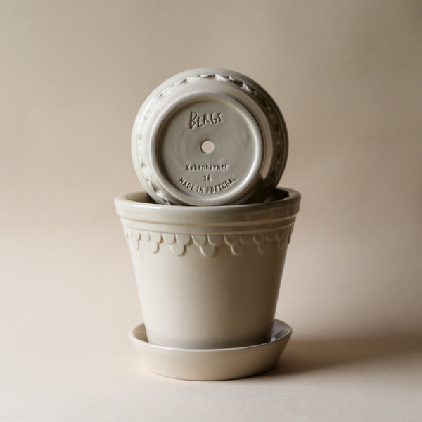Bergs Potter Copenhagen lasitettu saviruukku sand stone, VALITSE KOKO