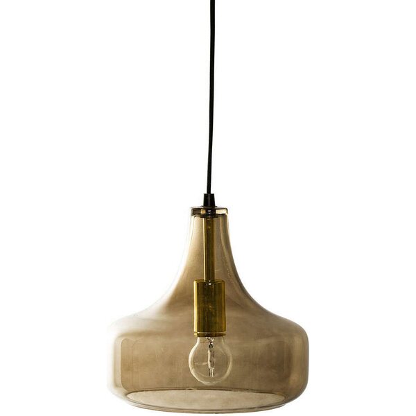 Bloomingville Lasinen kattovalaisin 25,5 x 23 cm, ruskea