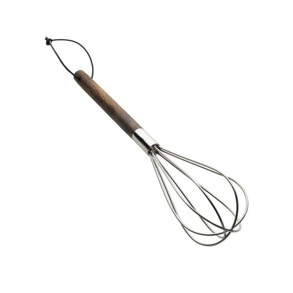 Ernst whisk dark brown wood/steel