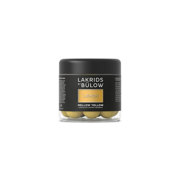 Lakrids By Bulow Lemon Mellow yellow suklaakuorrutteinen lakritsi 125 g, small