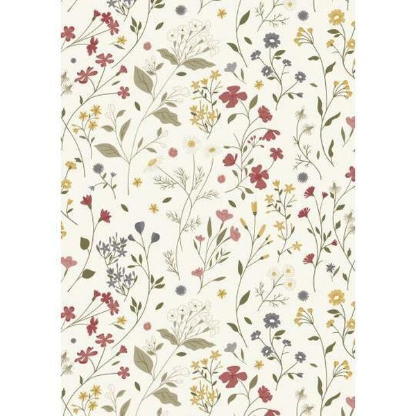 Ib Laursen Flower Blooms lahjapaperi 52,5 cm x 2 m