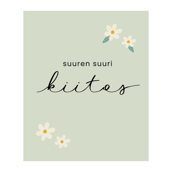 Suuren suuri kiitos tiskirätti