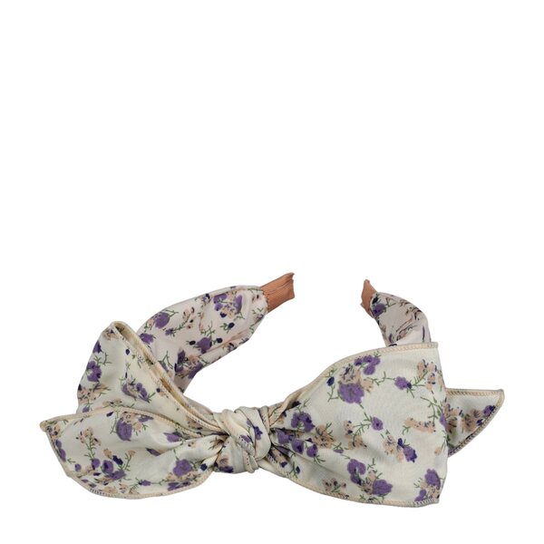 Belle Bow white flower hiuspanta