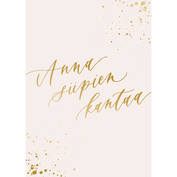 Kalligrafiastudio 2-osainen Anna siipien kantaa kortti