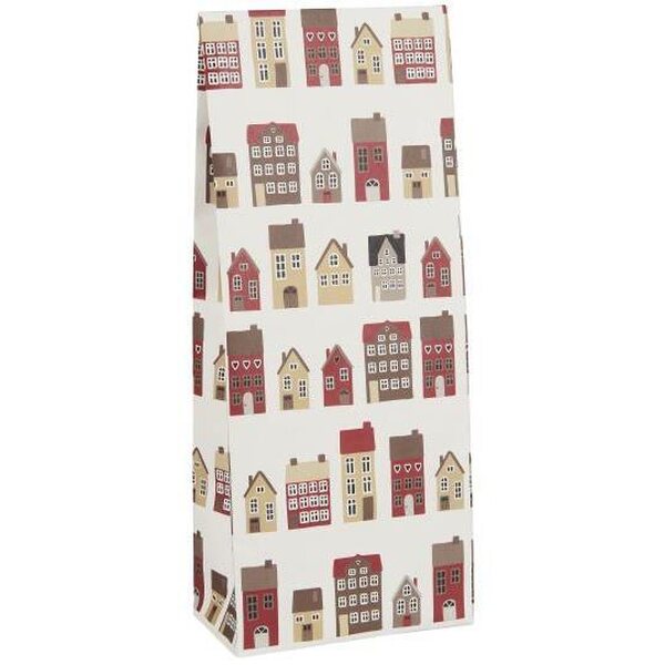 Ib Laursen Lahjapussi Christmas town S 12x30,5x7 cm