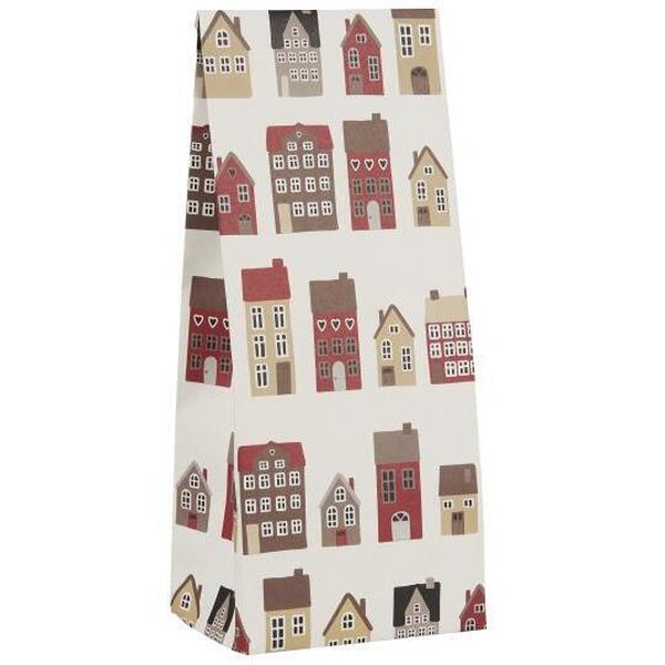 Ib Laursen Lahjapussi Christmas town XS 9 x 22,5 x 6 cm