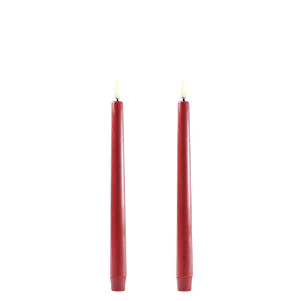 Uyuni Led-kruunukynttilä 25 cm 2 kpl/pkt, carmine red