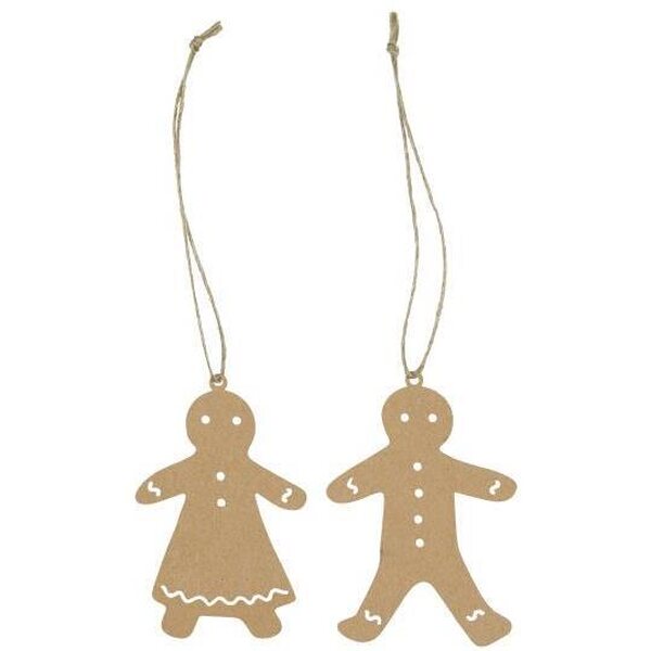 Ib Laursen Gingerbread paper decoration brown - CHOOSE MODEL