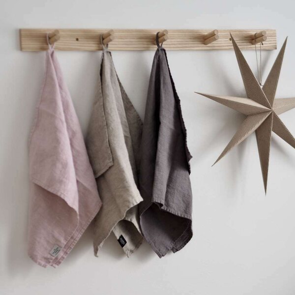 Heaven Linen Keittiöpyyhe 45 x 70 cm, utuinen roosa