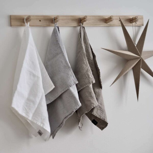Heaven Linen Keittiöpyyhe 45 x 70 cm, jään harmaa