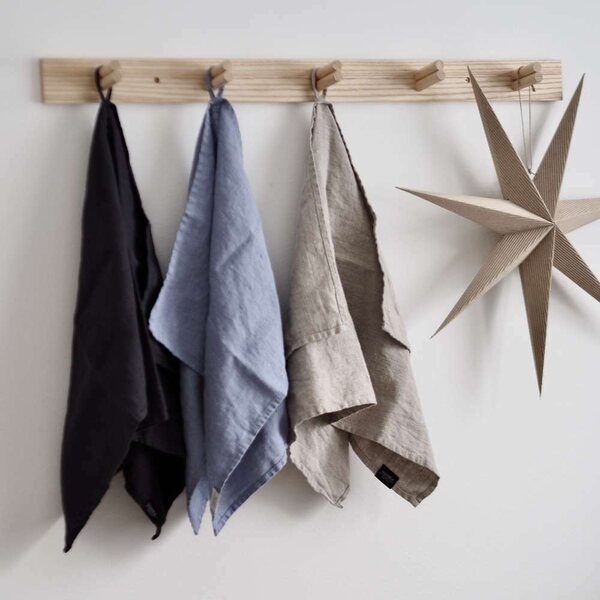 Heaven Linen Keittiöpyyhe 45 x 70 cm, grafiitinharmaa