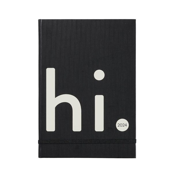 Design Letters Kalenteri 2024, musta MALLIKAPPALE