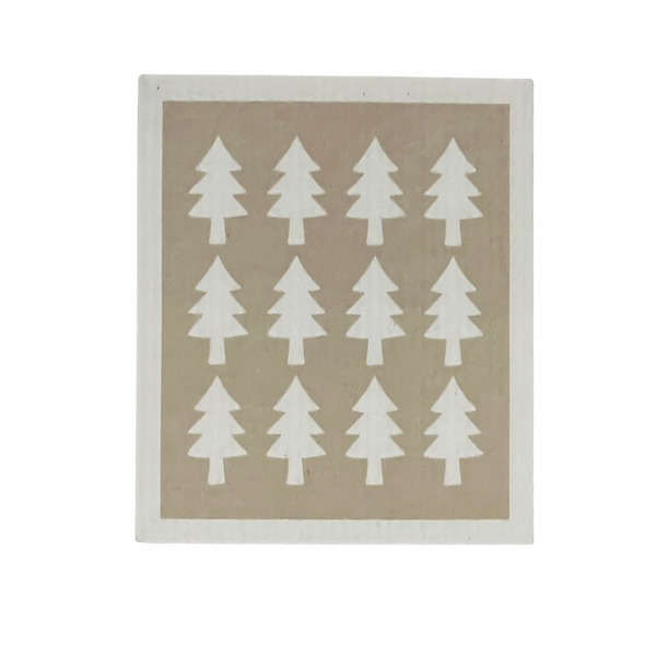 Kuuset tiskirätti, beige/valkoinen