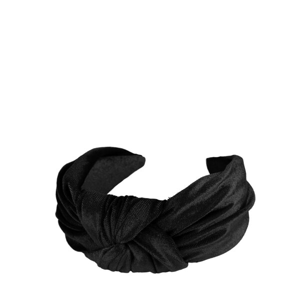 Jocelyn velvet hiuspanta, black