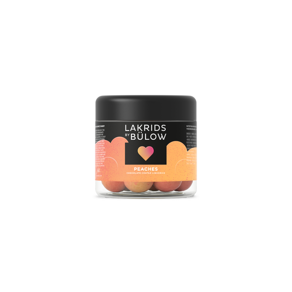 Lakrids By Bulow LOVE Peaches suklaakuorrutteinen lakritsi 125g, small
