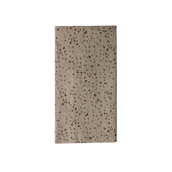 Storefactory Spräcklig servetit, beige 16 kpl/pkt