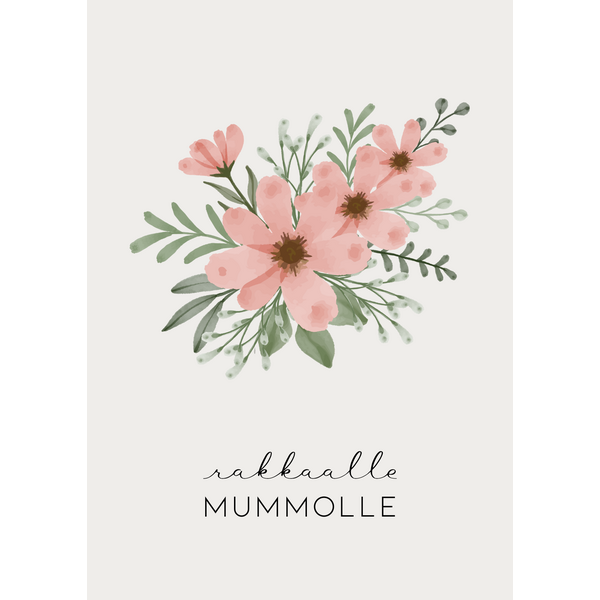 Rakkaalle mummolle kortti