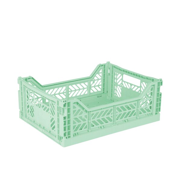 Aykasa Midi stackable crate, warm mint