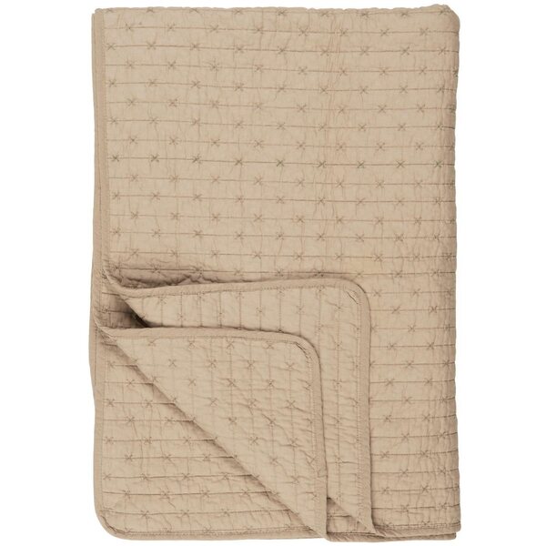 Ib Laursen Quilted blanket 130 x 180 cm, linen